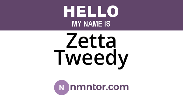 Zetta Tweedy