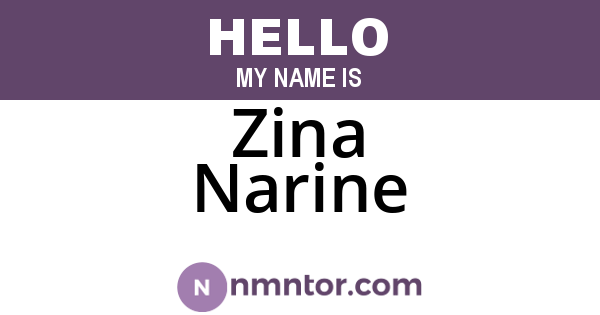 Zina Narine