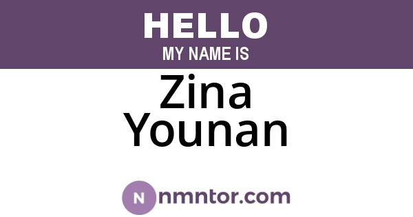 Zina Younan