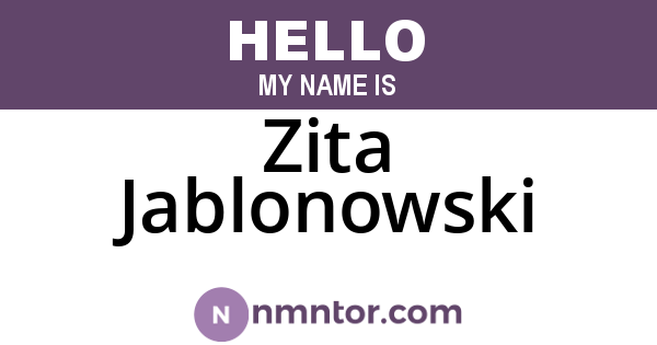 Zita Jablonowski