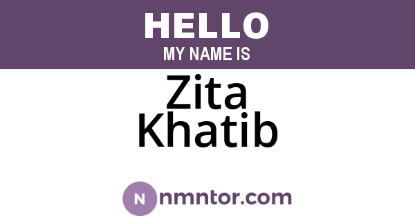 Zita Khatib