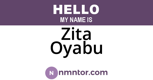 Zita Oyabu