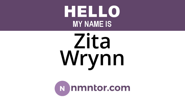 Zita Wrynn