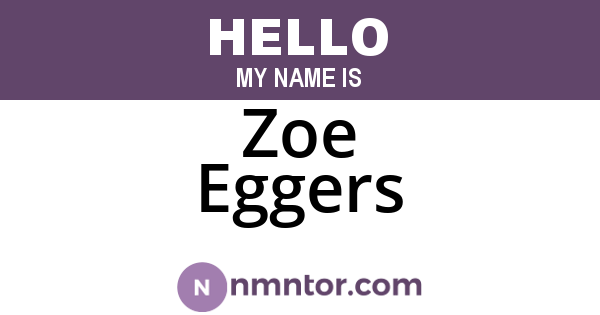 Zoe Eggers