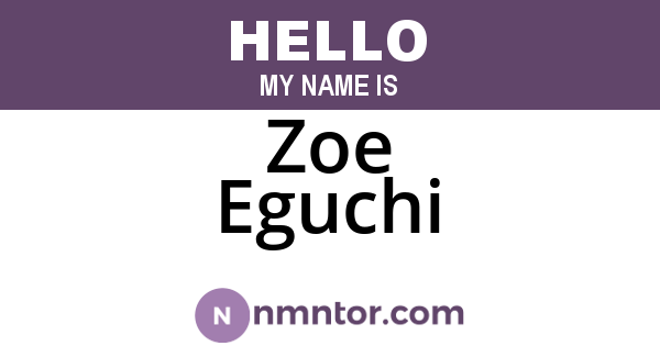 Zoe Eguchi