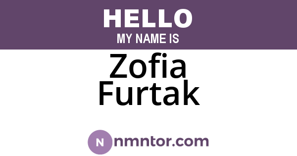 Zofia Furtak