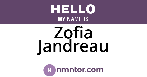 Zofia Jandreau