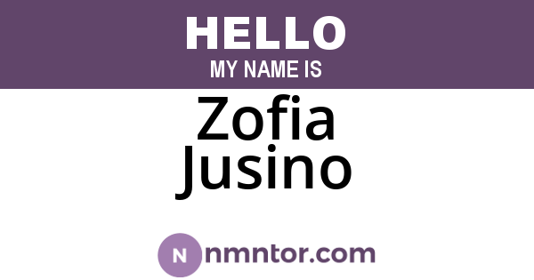 Zofia Jusino
