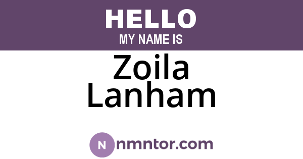 Zoila Lanham