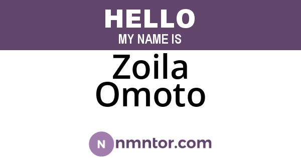 Zoila Omoto