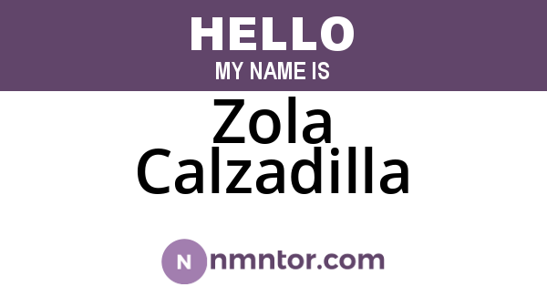 Zola Calzadilla