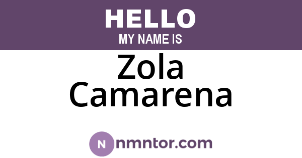 Zola Camarena