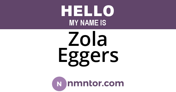 Zola Eggers