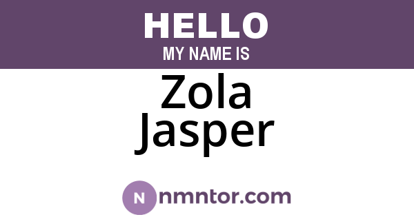 Zola Jasper