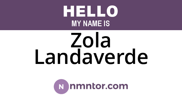 Zola Landaverde