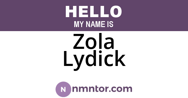Zola Lydick