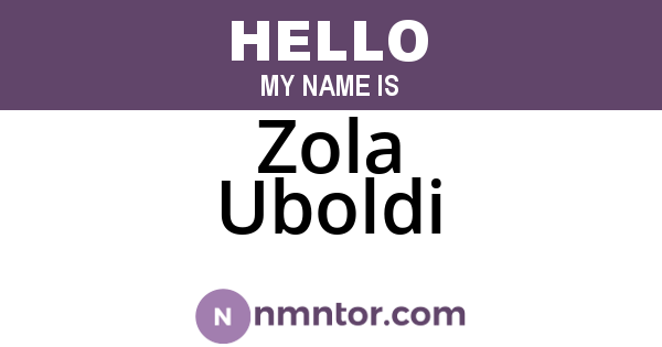 Zola Uboldi