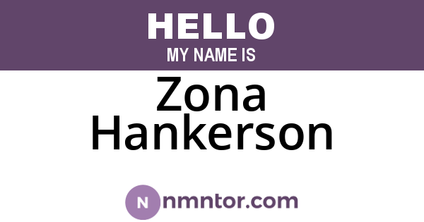 Zona Hankerson