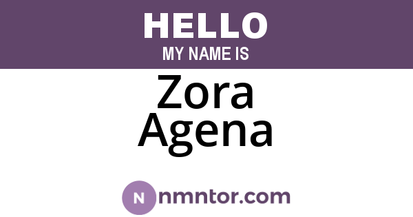 Zora Agena