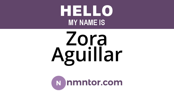 Zora Aguillar
