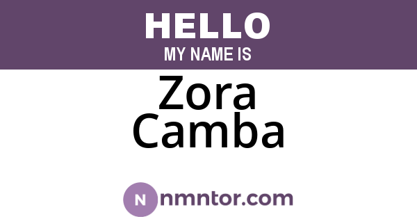 Zora Camba