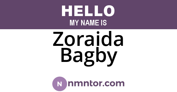 Zoraida Bagby