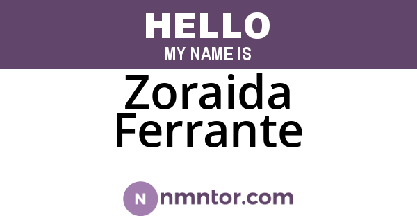 Zoraida Ferrante