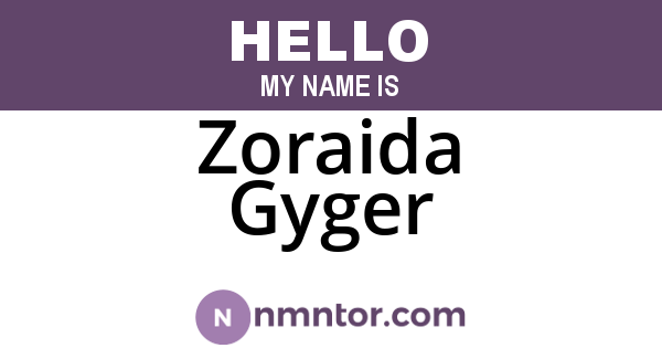 Zoraida Gyger