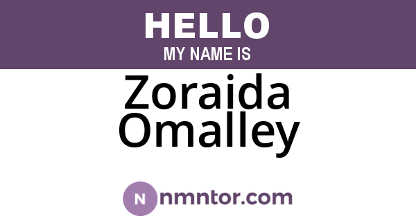 Zoraida Omalley