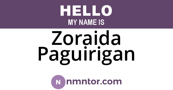 Zoraida Paguirigan