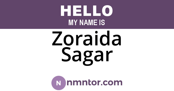 Zoraida Sagar