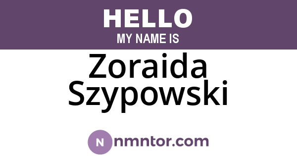 Zoraida Szypowski