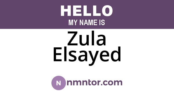 Zula Elsayed