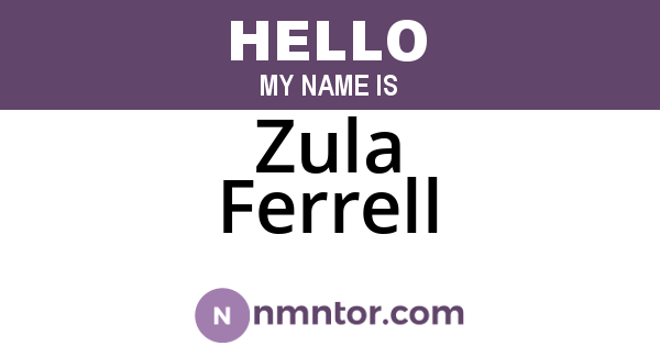 Zula Ferrell