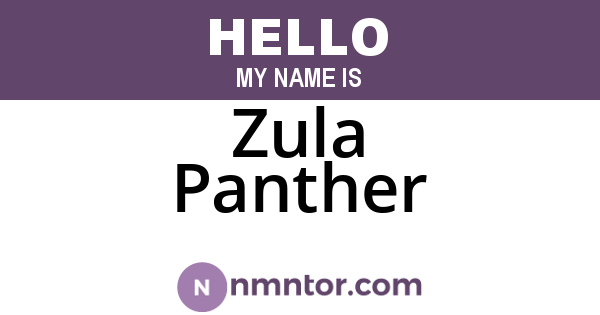 Zula Panther