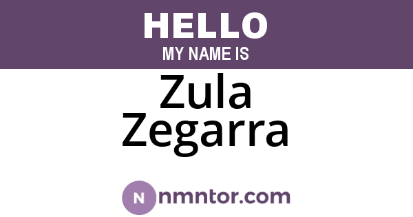 Zula Zegarra