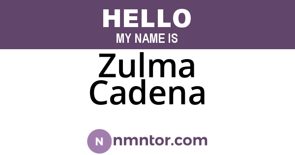 Zulma Cadena