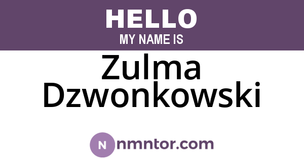 Zulma Dzwonkowski