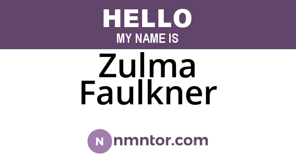 Zulma Faulkner