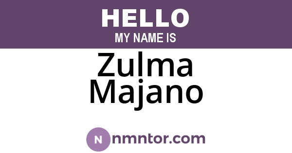 Zulma Majano