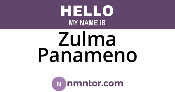 Zulma Panameno