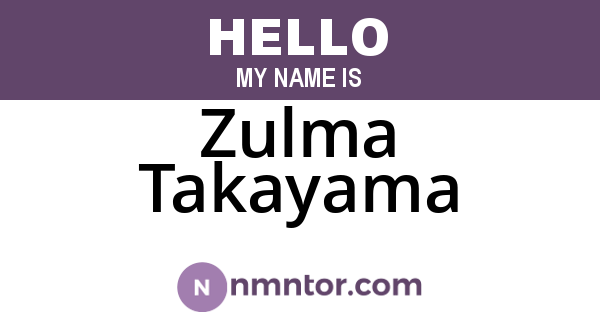 Zulma Takayama